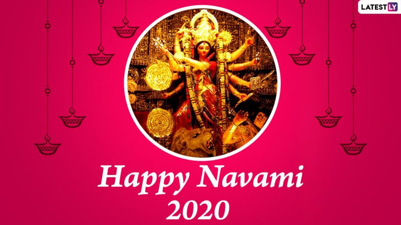 Maha Navami 2020 Messages And HD Images WhatsApp Stickers Maa Durga