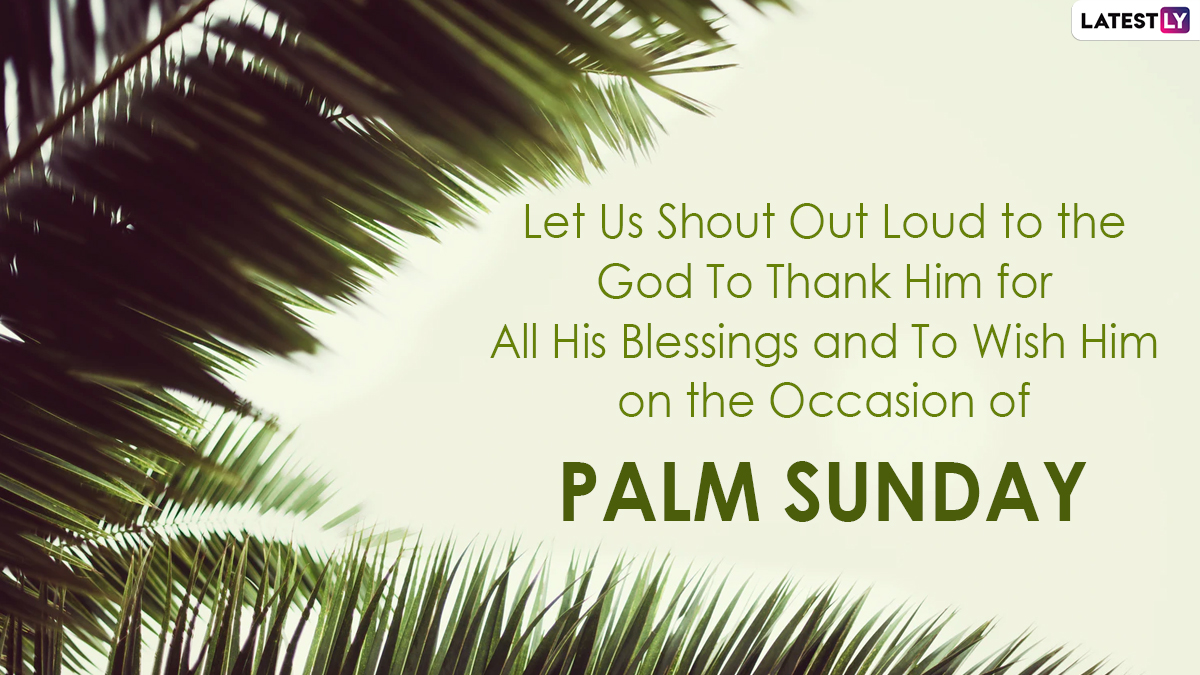 Palm Sunday Greetings Holy Week Quotes Whatsapp Messages Hd