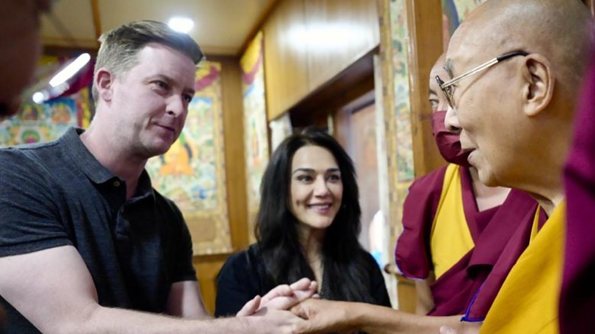 Bollywood News Dalai Lama Preity Zinta And Her Husband Gene