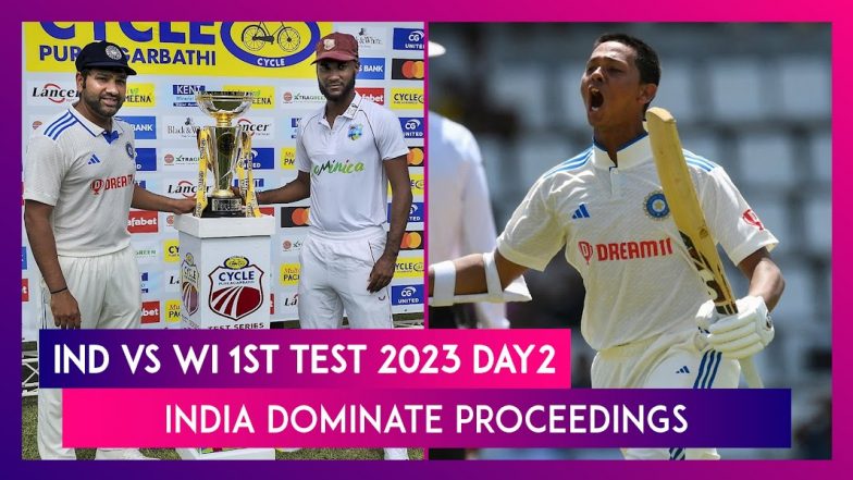 IND Vs WI 1st Test 2023 Day 2 Yashasvi Jaiswal Rohit Sharma Centuries