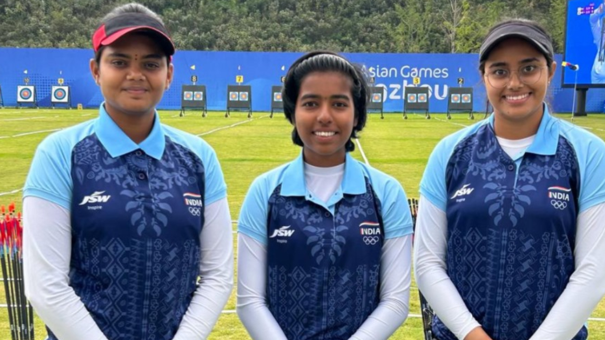 Agency News India Win Gold Medal In Archery Compound Womens Team