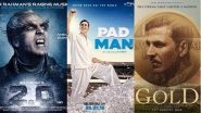 Akshay Kumar Upcoming Movies’ List: 2.0, Padman, Gold and Other Future Releases of Box Office Khiladi