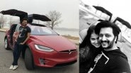 Riteish Deshmukh is Proud Owner of Tesla X Courtesy Wifey Genelia D'Souza