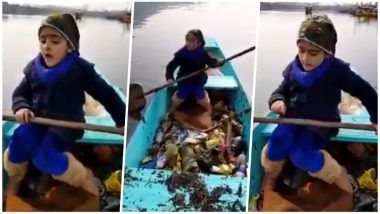 Little Kashmiri Girl Cleaning the Dal Lake Wins Over PM Narendra Modi's Heart, Shares Video on Twitter as Fine Example of Swachh Bharat Abhiyan