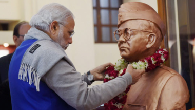 PM Narendra Modi Pays Tribute to Subhas Chandra Bose on 121st birthday