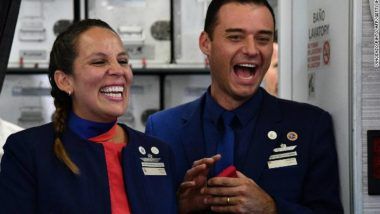 Pope Francis Performs Mid-Air Marriage Ceremony For Latam Airlines Flight Attendants