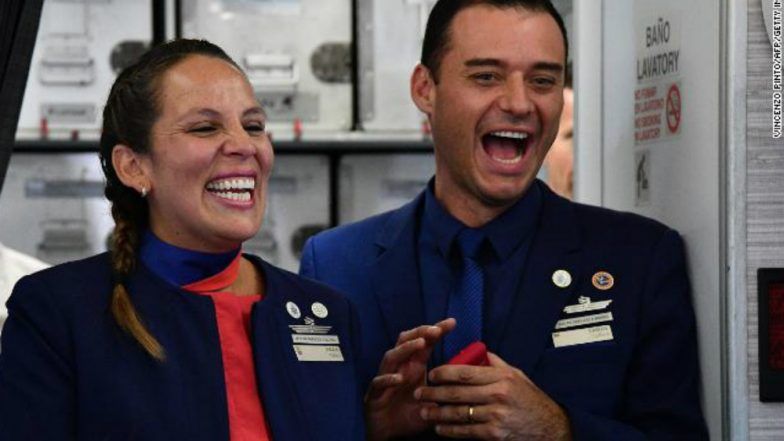 Pope Francis Performs Mid-Air Marriage Ceremony For Latam Airlines Flight Attendants