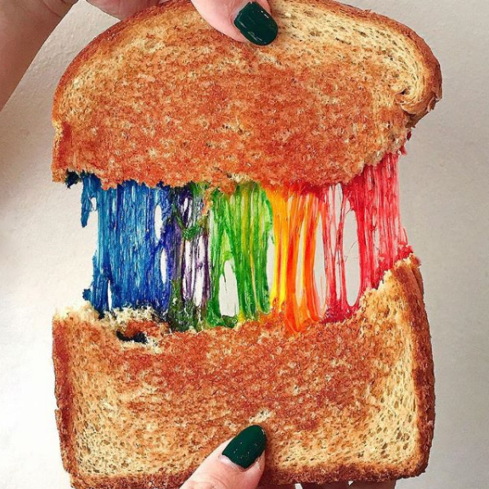 Rainbow Grilled Cheese Weirdest Food Trends of 2017: See Pics of Unicorn Sp...