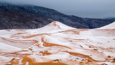 Snowfall in the Sahara Desert: Snowstorm Blankets the Famous Sand Dunes for Third Time in 40 Years