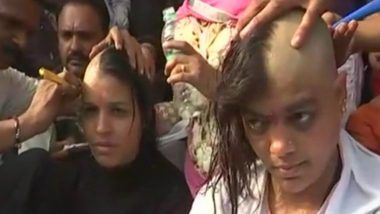 Teachers in Bhopal go Bald in Protest for Equal Pay