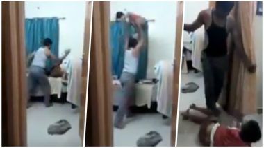 Bengaluru Man Kicks and Punches Son Brutally for ‘Lying and Not Doing Homework’! Shocking Viral Video Will Make Your Blood Curdle