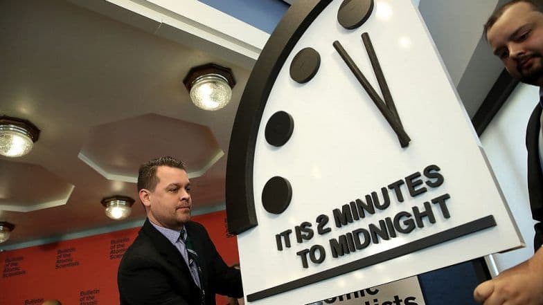 Doomsday Clock Stays at Two Minutes to Midnight – ‘New Abnormal’ of Imminent Risk of Nuclear War Doomsday Clock Stays at Two Minutes to Midnight – ‘New Abnormal’ of Imminent Risk of Nuclear War