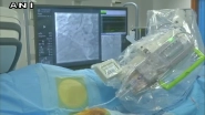 A Robot Performs Angioplasty Surgery At Apex Heart Institute, Ahmedabad