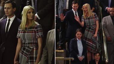 Ivanka Trump's Asymmetrical Plaid Dress for President Trump's First SOTU Address Steals the Show