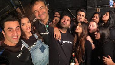 Dutt Biopic Wrap Up Inside Pics: Ranbir Kapoor, Sonam Kapoor and Crew Celebrating the Last day Leaves us Excited