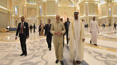 Prime Minister Narendra Modi In Abu Dhabi: Crown Prince Describes PM as Friend, Terms Indians Trustworthy