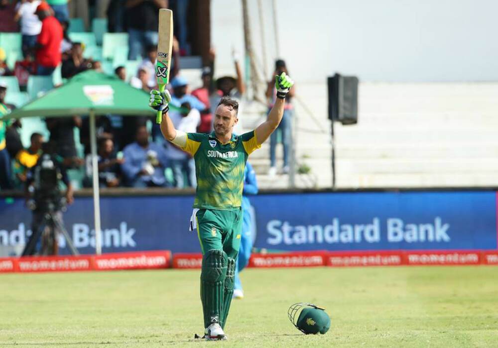 Du Plessis was ruled out of the series due to finger injury after the first ODI. Du Plessis was ruled out of the series due to finger injury after the first ODI.