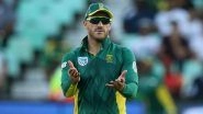 Faf du Plessis Injured: South African Captain to Miss India vs South Africa 2018 ODI & T20I Series