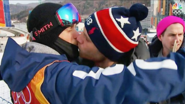 Gus Kenworthy Kissing Boyfriend on Live Television Lights up Winter Olympics 2018