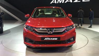 New Honda Amaze Unveiled at Delhi Auto Expo 2018: See Pictures of All-New Second-Gen Amaze Car