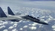 Gagan Shakti 2018: IAF's Sukhoi Fighter Jet Refuels Mid-Air During Wargames Exercise (Watch Video)