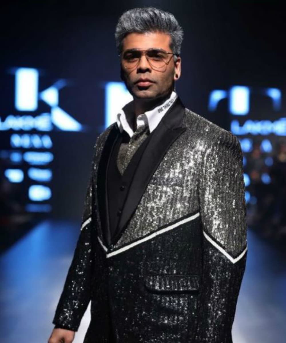 Karan Johar walked the ramp for Falguni Shane Peacock's menswear collection Karan Johar walked the ramp for Falguni Shane Peacock's menswear collection