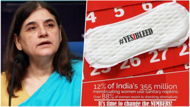 Maneka Gandhi to Launch #YesIBleed Menstrual Hygiene Campaign on February 20