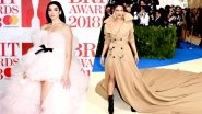 Dua Lipa&rsquo;s Gown at Brits Awards 2018 was a Total Knockout: Most Extravagant Outfits Worn by Celebrities at Red Carpet