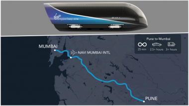 Mumbai-Pune Hyperloop Project is a Reality! List of Routes Proposed for High-Speed Tunnel-based Transport System Around The World