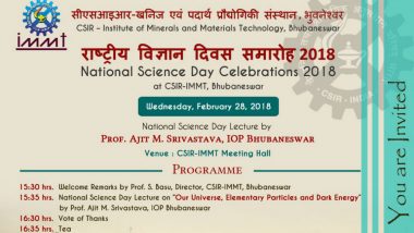 National Science Day 2018: The Theme For This Year Is Science and Technology For a Sustainable Future