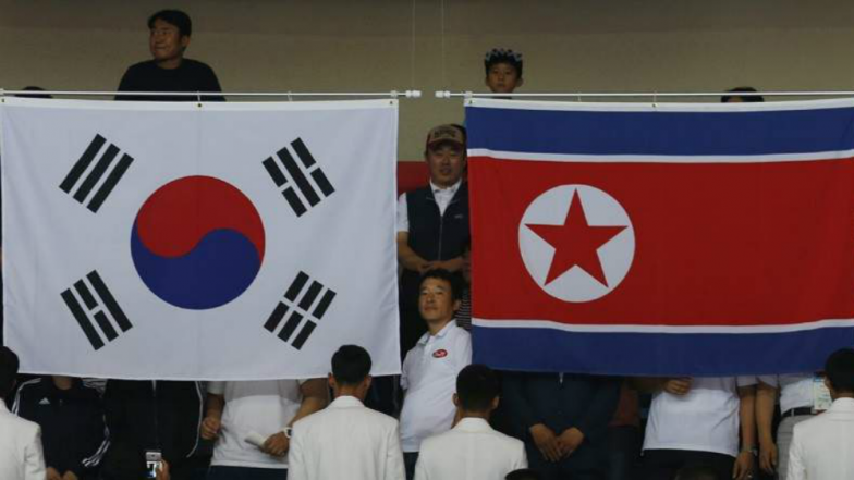 Winter Olympics 2018: South Korean Protesters Burn North's Flag Before Concert in Seoul
