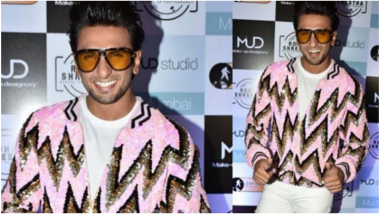 Ranveer Singh Seen Sporting a Pink Sequined Jacket from Manish Arora’s Spring 2018 Collection