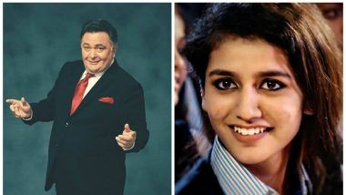 Rishi Kapoor Smitten by Priya Prakash Varrier's Wink Picture,Twitter Trolls Him Hilariously