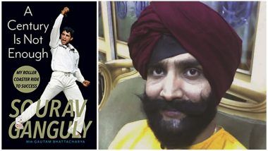 Sourav Ganguly’s Photo Disguised as Sardarji to Visit Durga Puja Pandal, Reveals Debut Book 'A Century is Not Enough'