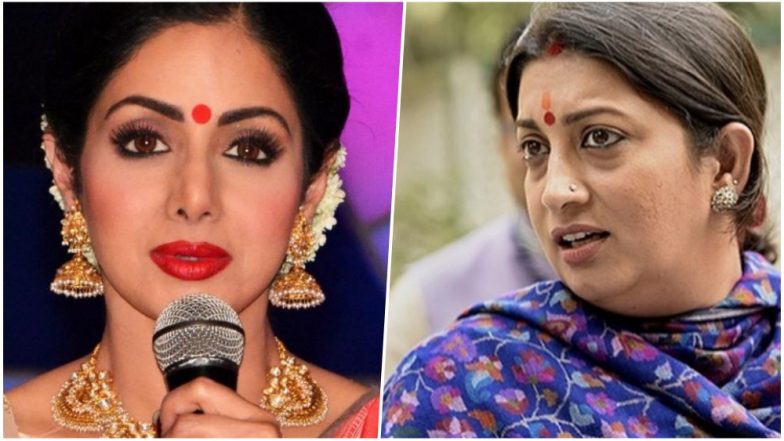 Sridevi's Demise Leaves Smriti Irani in Pain: Union Minister Pens an Emotional Letter Remembering Favorite Childhood Star