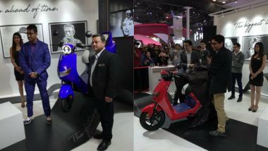 Auto Expo 2018: Twenty Two Motors Rolls Out New Electric Scooter Flow