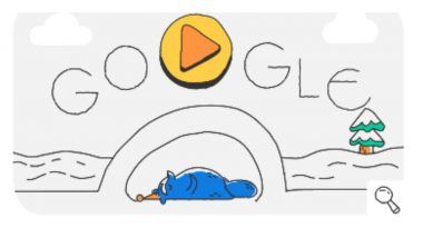 Winter Olympics 2018: Today's Google Doodle 'Sliding Raccoon Dog' Marks the Fifth day of Luge Competition