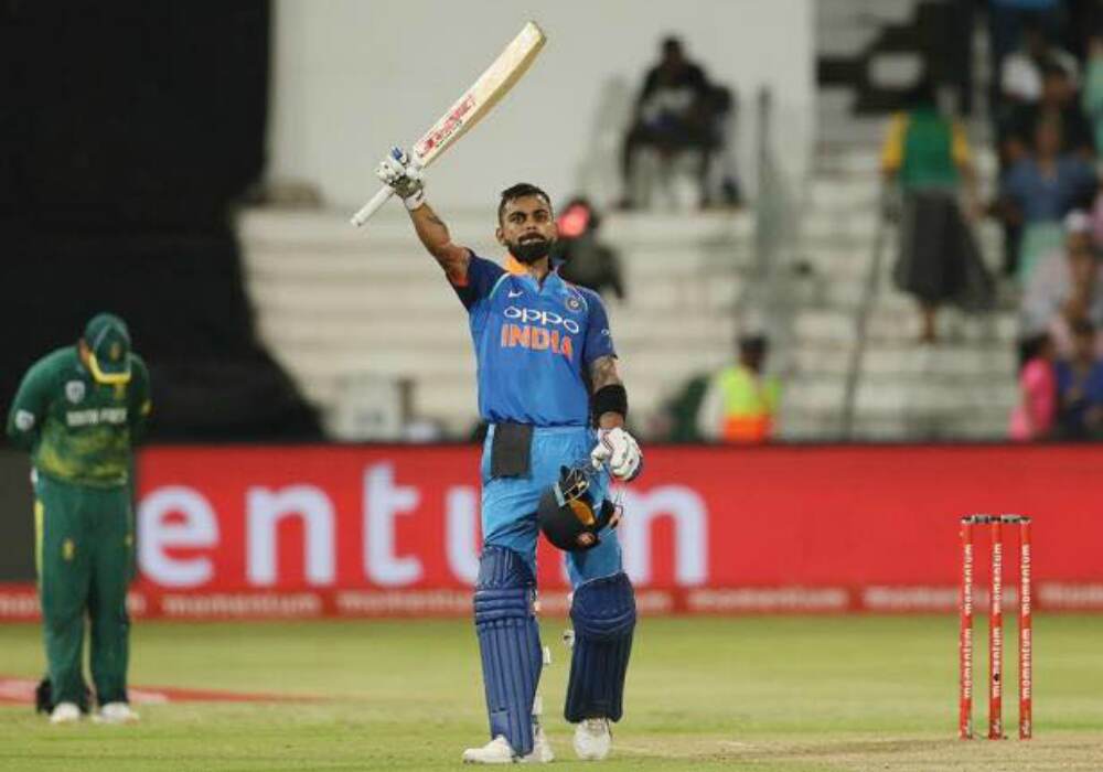 This was Kohli's first hundred of the series and it set the tone for the Men in Blue. This was Kohli's first hundred of the series and it set the tone for the Men in Blue.