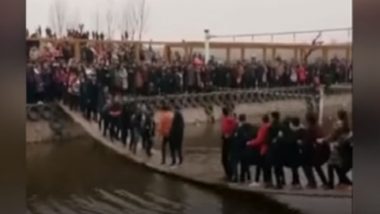 Tourists in China Fall Off Suspension Bridge as They Jump, Bounce and Disrupt It for Fun