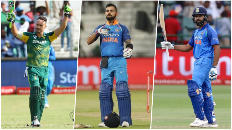 Meet Centurions of India vs South Africa ODI Series 2018: Virat Kohli Hit Three Tons; Rohit Sharma, Shikhar Dhawan & Faf du Plessis One Each