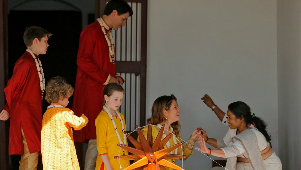 Justin Trudeau and family visits Gujarat and goes to Sabarmati Ashram. Justin Trudeau and family visits Gujarat and goes to Sabarmati Ashram.