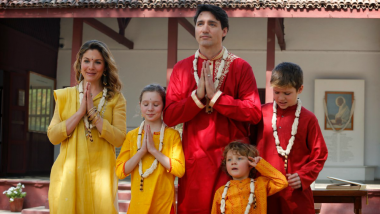 Justin Trudeau on Eight-Day Visit to India In Pictures: From Cute Family Moments to Taj Mahal Visit Captured on Camera