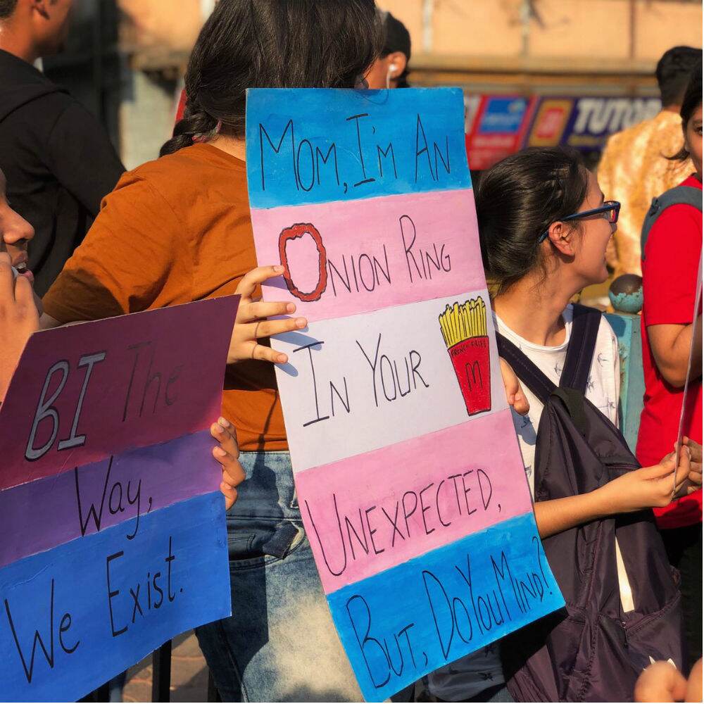 Sassy messages on placards at Mumbai Pride March is a must-read for all. Sassy messages on placards at Mumbai Pride March is a must-read for all.