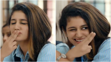 Priya Prakash Varrier Gives a Kiss and Winks in Her New Video: Every Boy Would Like to be Roshan Abdul Rahoof this Valentine's Day