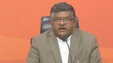 Adhaar Data Cannot Be Breached, Reiterates Law And IT Minister Ravi Shankar Prasad