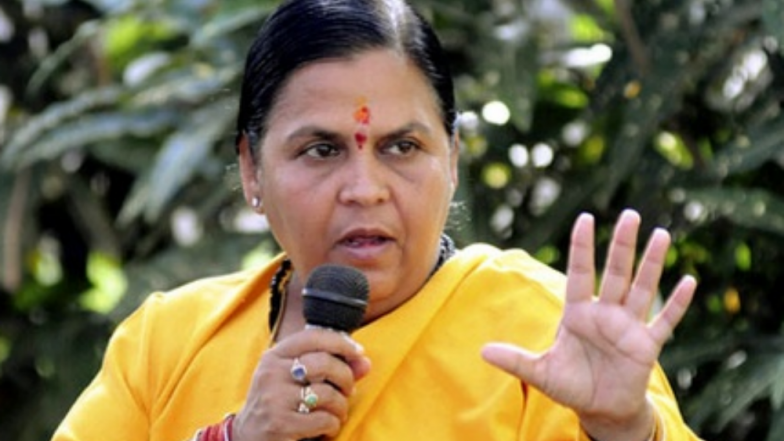 Uma Bharti Calls For Liquor Ban in All BJP Ruled States, Says 'Important to Maintain Balance in Society'