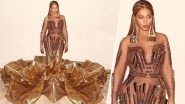 Beyonc&eacute; Shimmers at Wearable Art Gala: Indian Designers Falguni Shane Peacock Behind the Glittery Creation