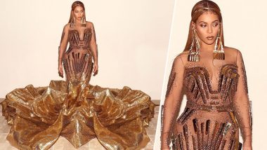Beyoncé Shimmers at Wearable Art Gala: Indian Designers Falguni Shane Peacock Behind the Glittery Creation
