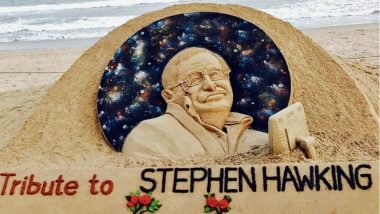 Stephen Hawking No More: Sudarsan Pattnaik Pays Sand Art Tribute to World-Famous Physicist - See Pics