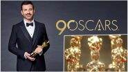 Oscars 2018: Host Jimmy Kimmel Addresses Sexual Harassment in Opening Monologue Of The 90th Academy Awards